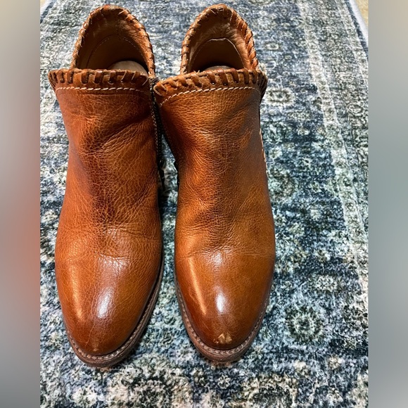 Bed Stu Carla Boot Mustard Rustic Low Leather Ankle Booties Organically Tanned - Picture 15 of 15